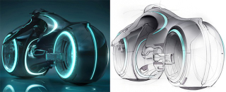 Illustration for article titled How Tron: Legacy Light Cycle Designers Made the Sexiest, Coolest Vehicle Ever